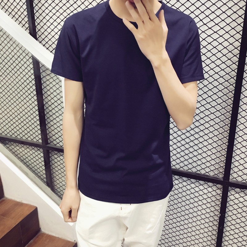 WT21010 Stylish Men's Top Dark Blue