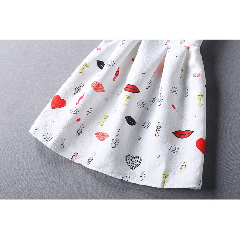WD21028 Fashion Sleeveless Dress White