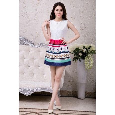 WD21029 Cute Snoopy Dress As Picture