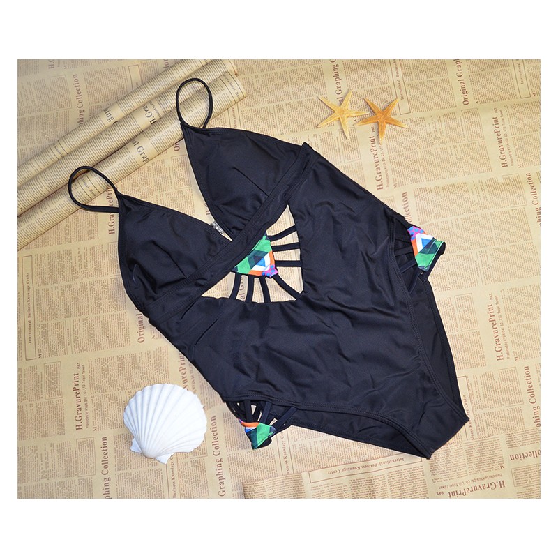 WS21037 Fashion Swimsuit Black