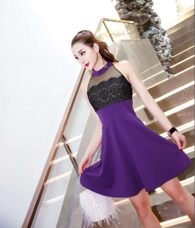 GW2105 Sexy Dress Purple