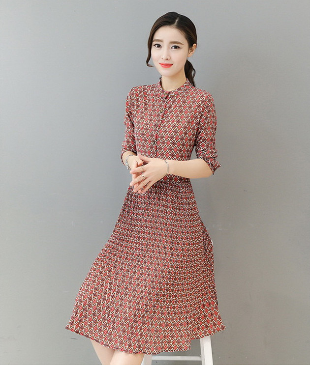 GW2137 Pretty Dress Red