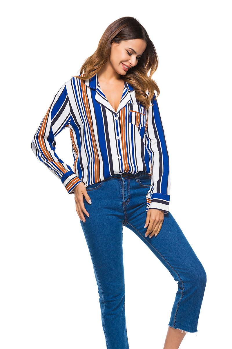 GW2142 Unique Stripe Top As Picture