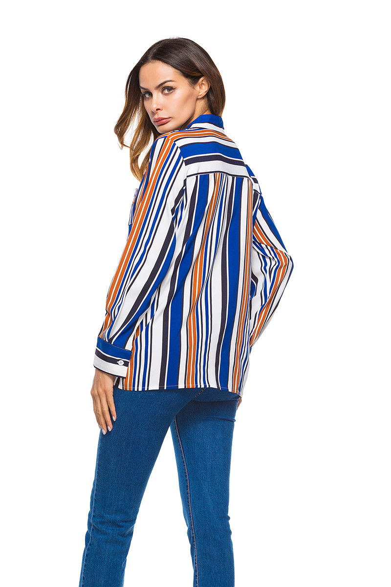 GW2142 Unique Stripe Top As Picture