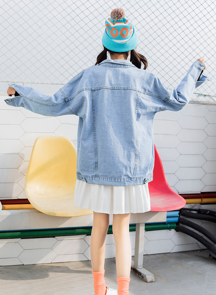 GW2179 Casual Denim Jacket Blue 