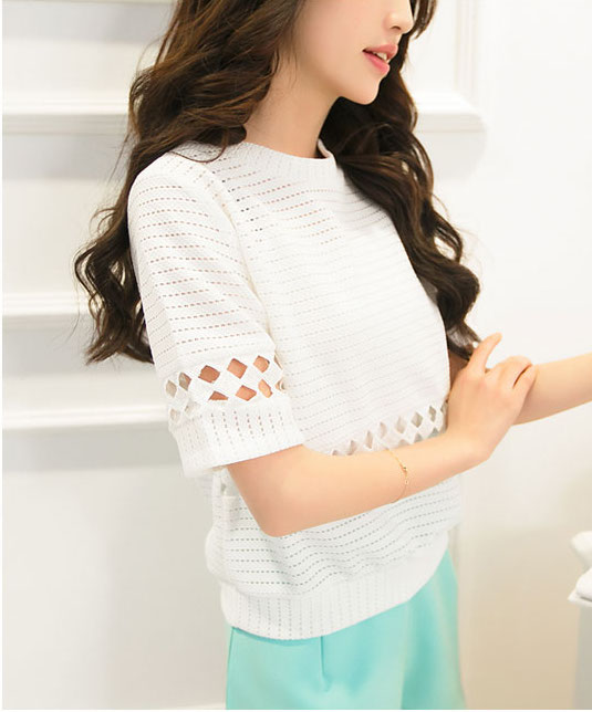 WT3861 Stylish Top White