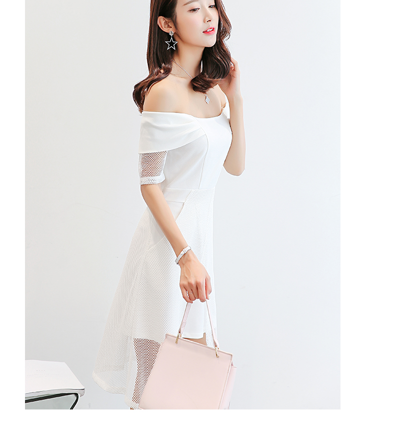 WD3864 Elegant Dress White