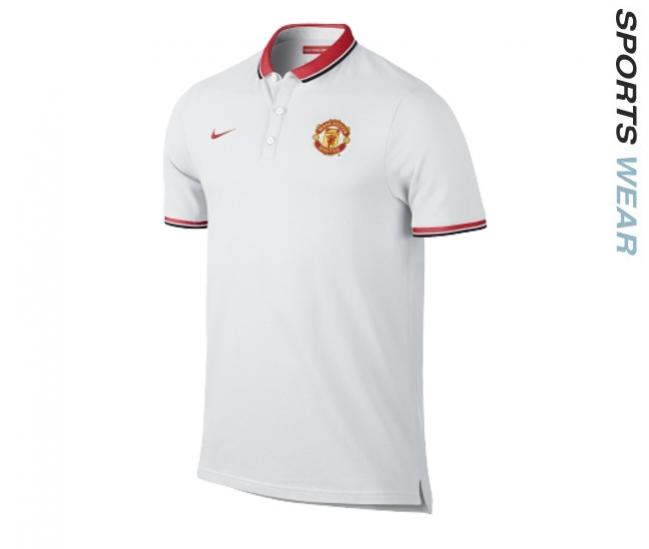 SP-506 NIKE LEAGUE MUFC AUTHENTIC LEAGUE MEN'S POLO WHITE