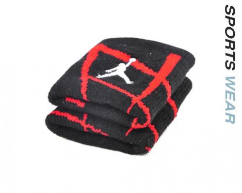 SP-518 NIKE JORDAN WRISTBAND BLACK + RED