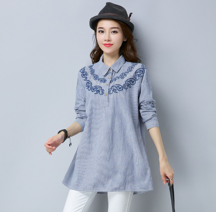 WT7598 Stylish Top Blue