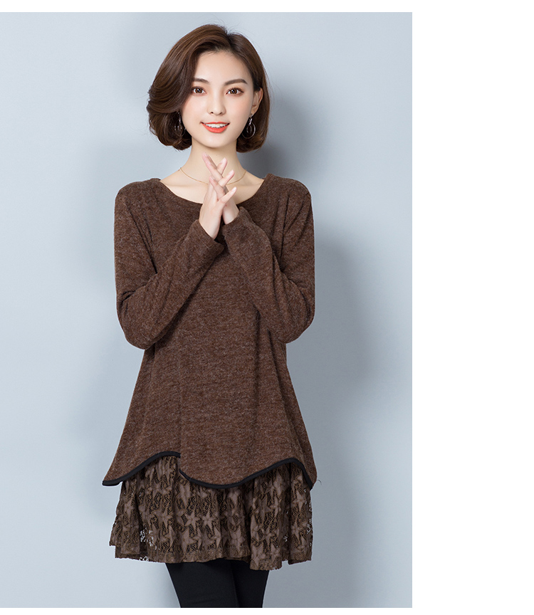 WT7605 Trendy Top Brown