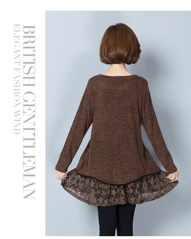 WT7605 Trendy Top Brown