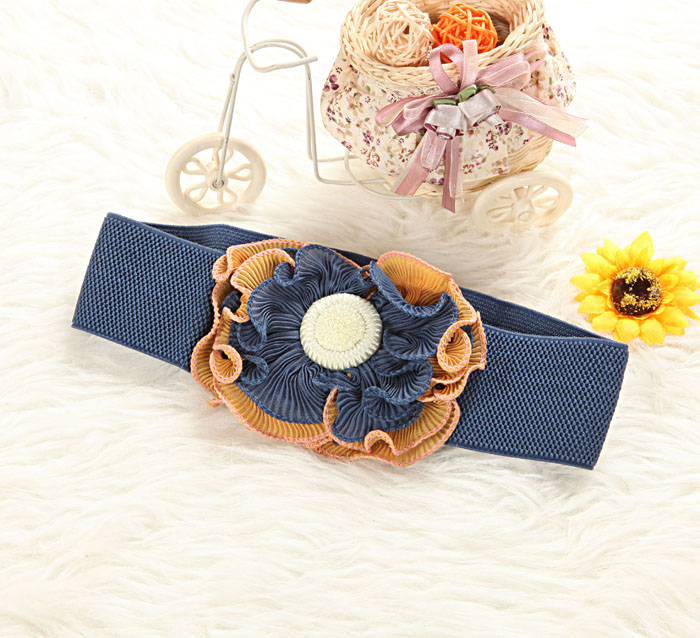 MA1591476 Flower Design Belt (Blue)