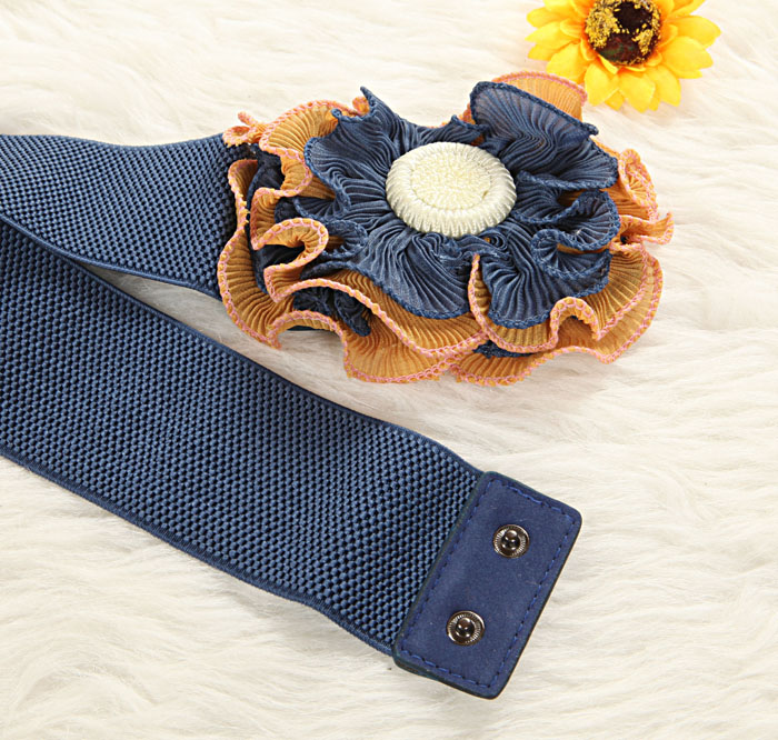 MA1591476 Flower Design Belt (Blue)