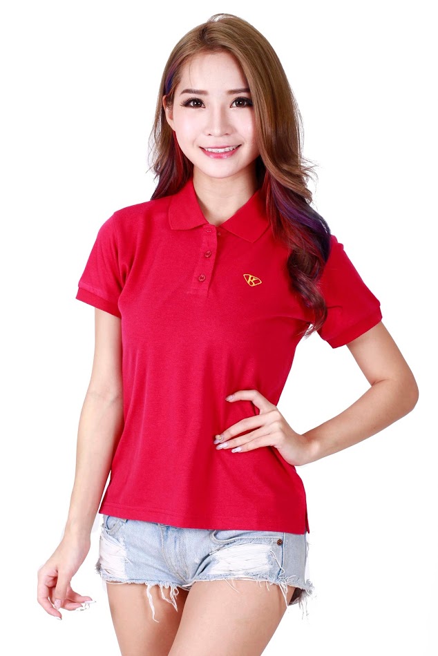 QA-311 Women Polo Shirt Red