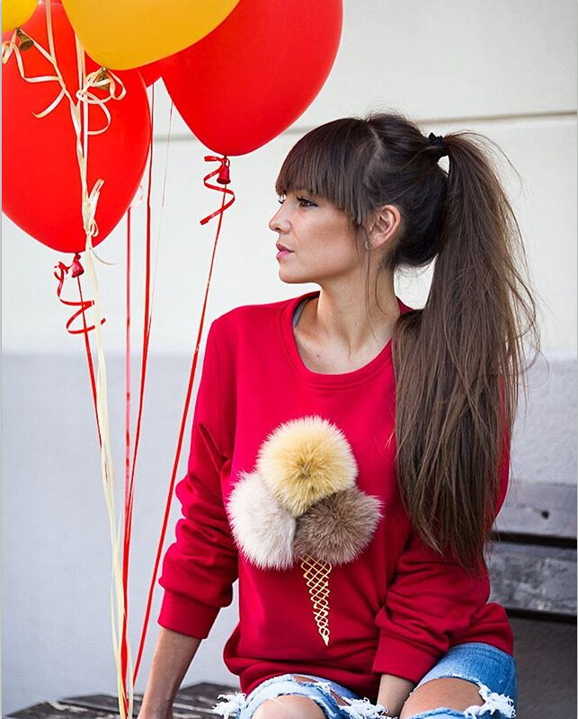 KF508 Trendy Top Red