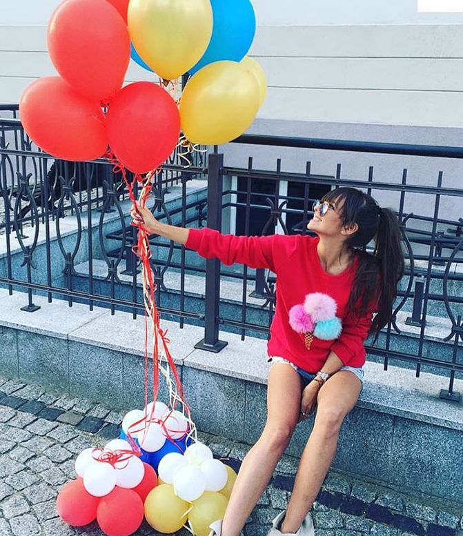 KF508 Trendy Top Red