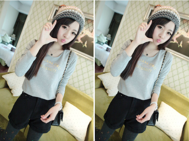 KF509 Fashion Top Grey