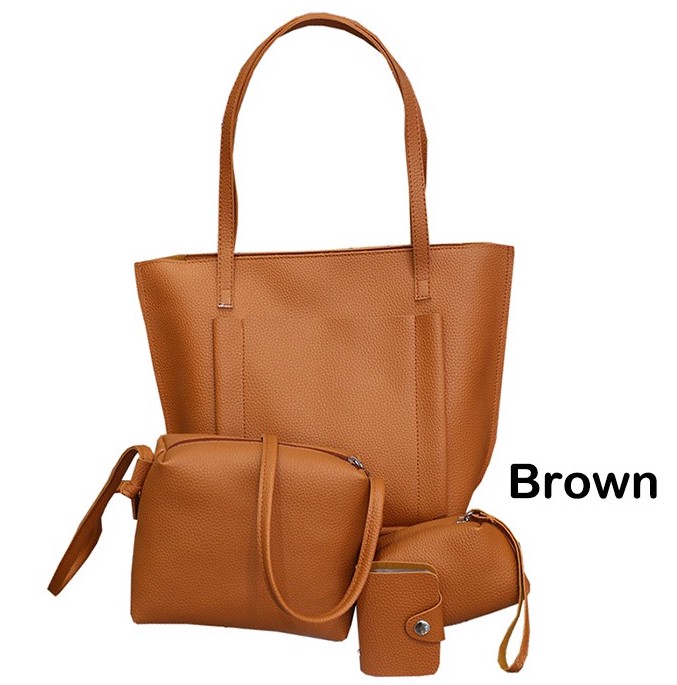 KY1004 Fashion Sling Bag (4 in 1) Brown