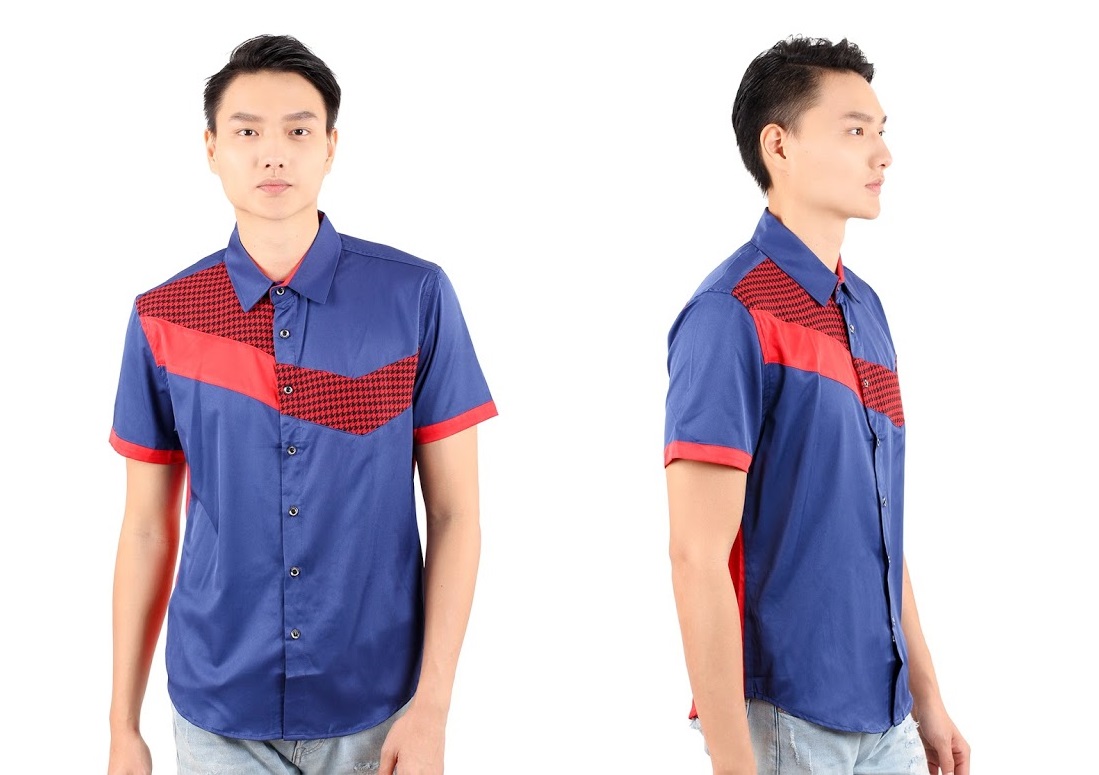 QA-236 Men Stylish Casual Shirt Blue