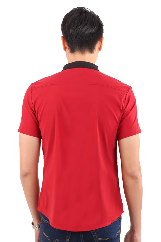 QA-237 Men Trendy Shirt Red