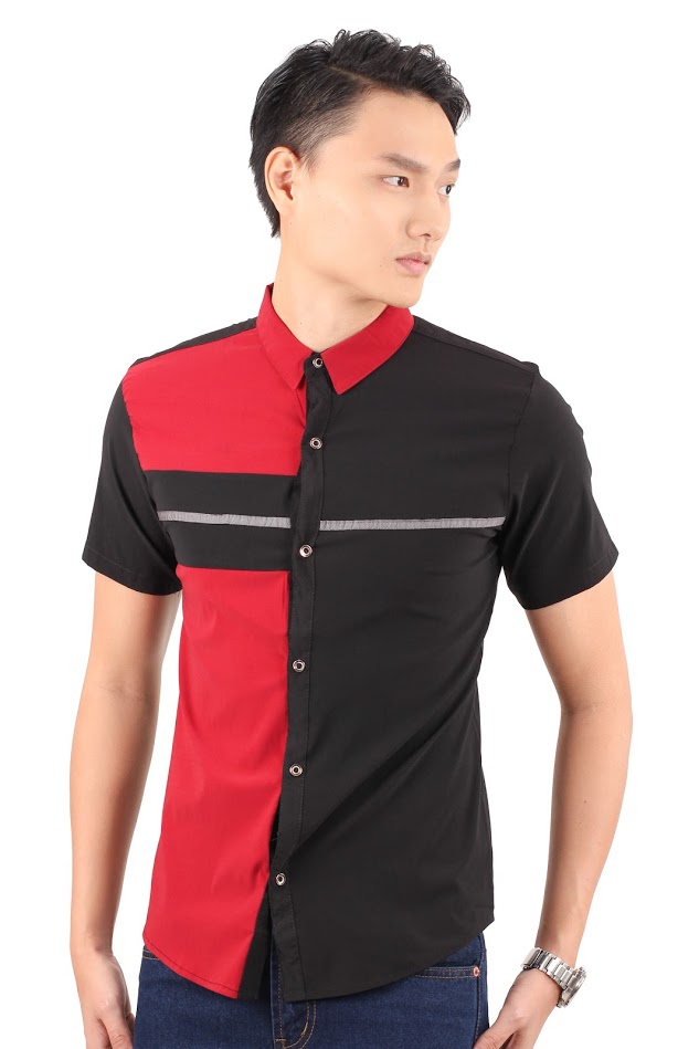 QA-237 Men Trendy Shirt Black