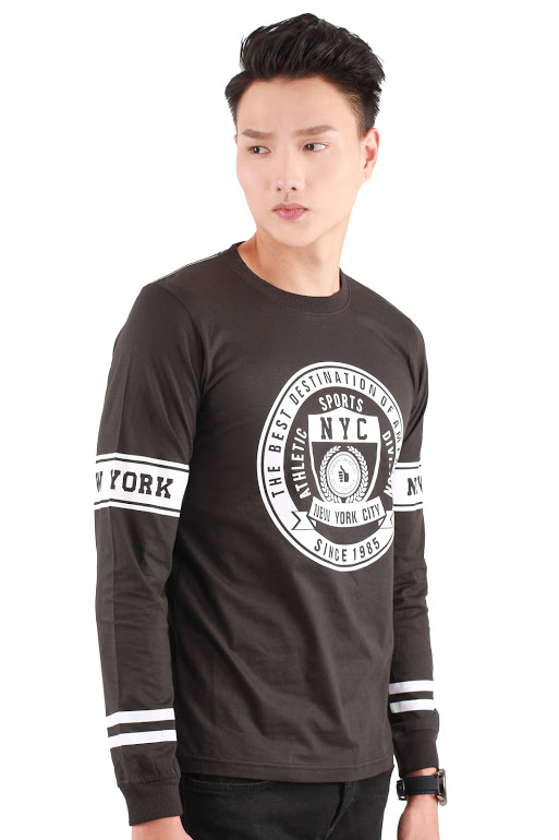 QA-303 Men Graphic T Shirt Brown