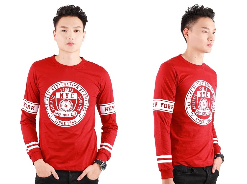 QA-303 Men Graphic T Shirt Red