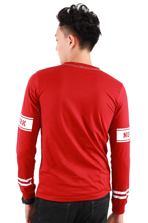 QA-303 Men Graphic T Shirt Red