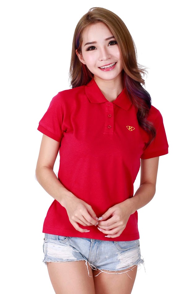 QA-311 Women Polo Shirt Red