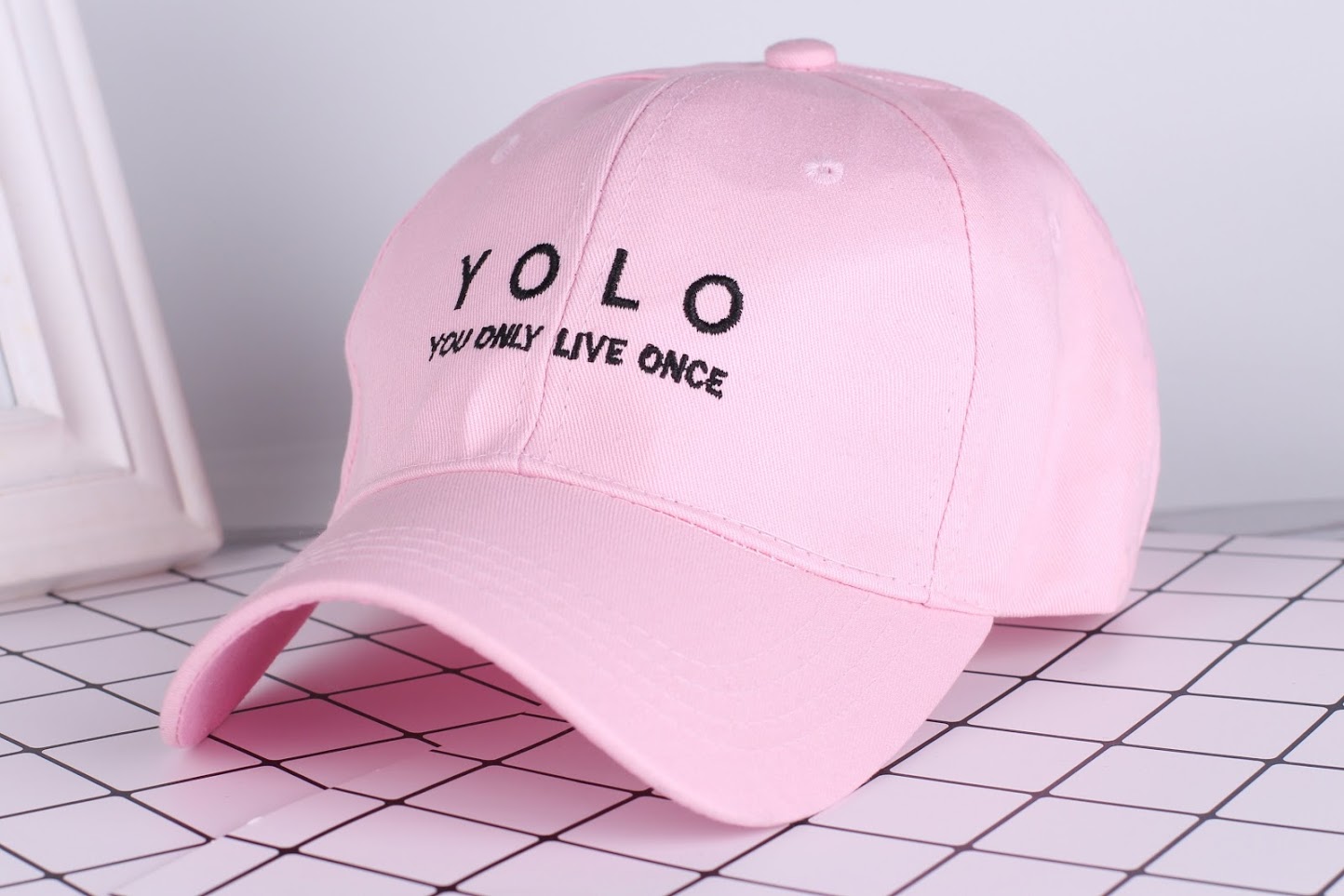 QA-315 Casual Fashion Cap Pink Yolo
