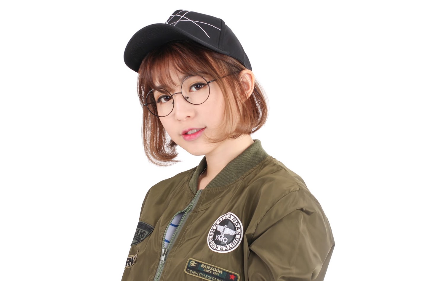 QA-317 Stylish Embroidery Cap Black Lines