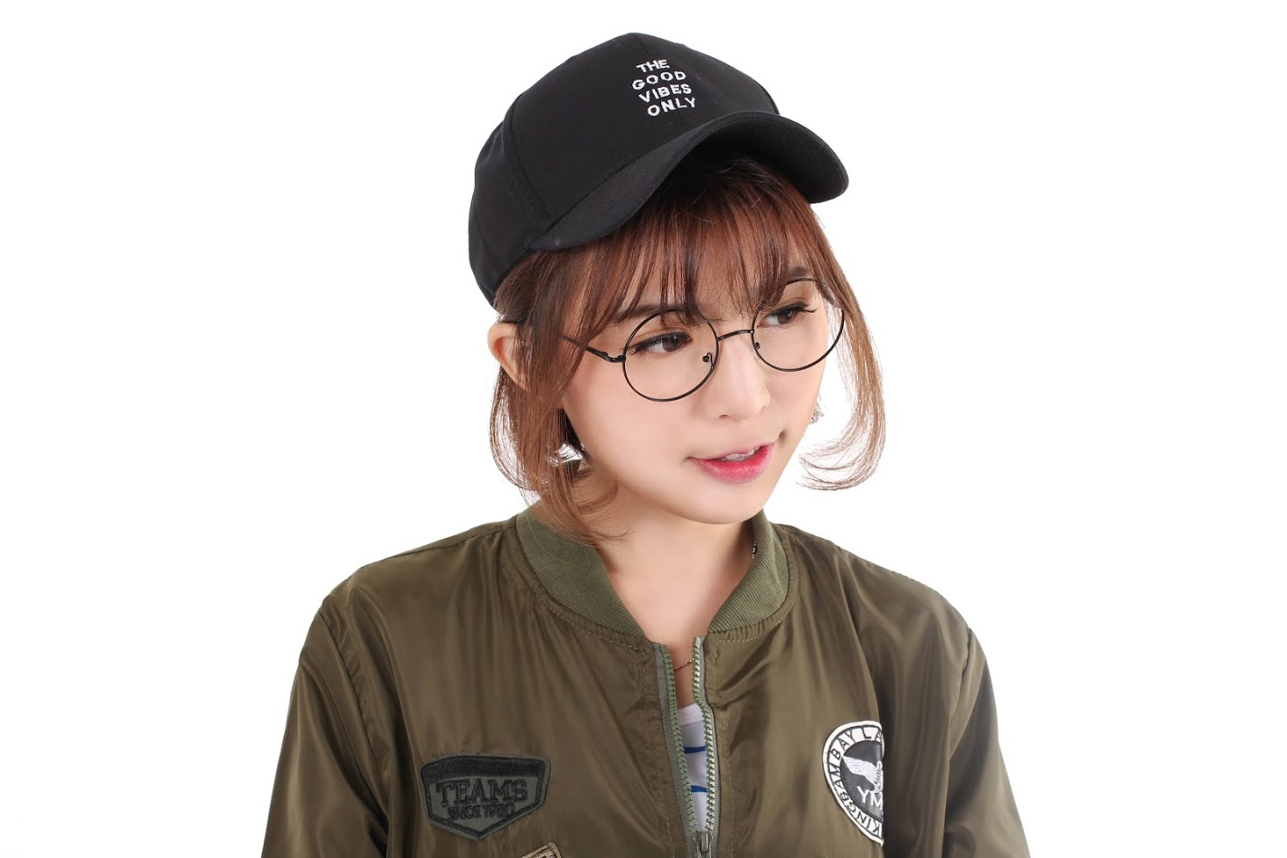 QA-317 Stylish Embroidery Cap Black Good Vibes