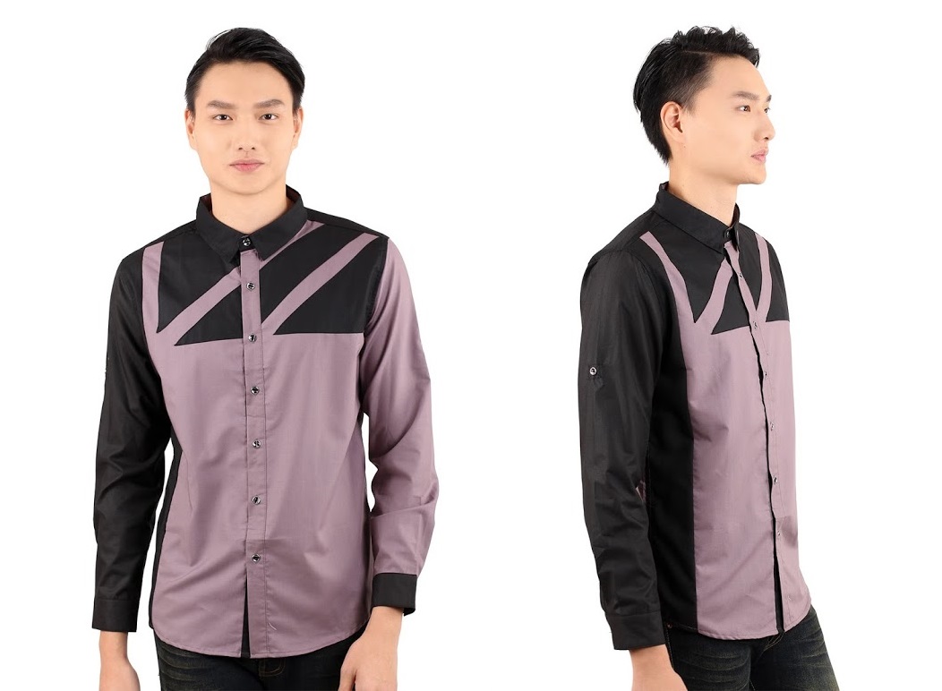 QA-323 Men Casual Shirt Brown