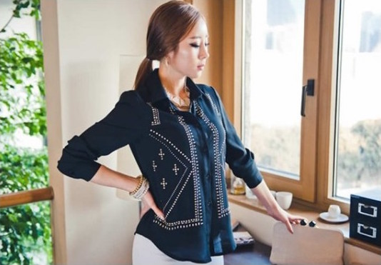 WT21016 Fashion Top Black