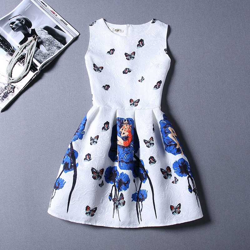 WD21050 Pretty Dress Blue