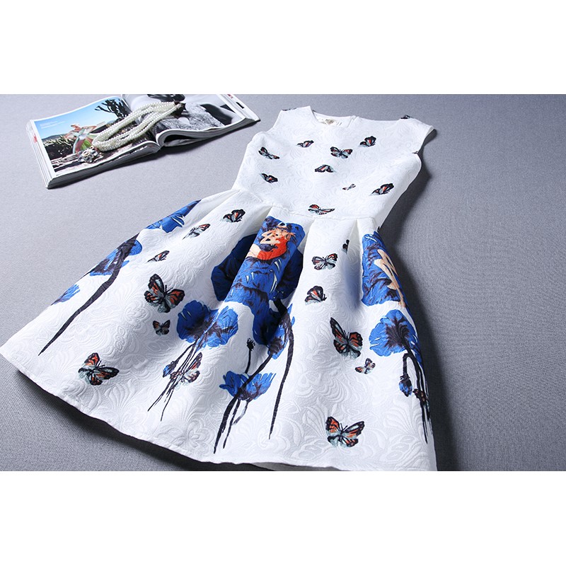 WD21050 Pretty Dress Blue