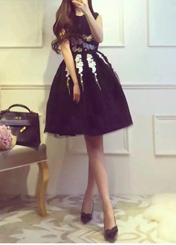 WD21062 Lovely Dress Black