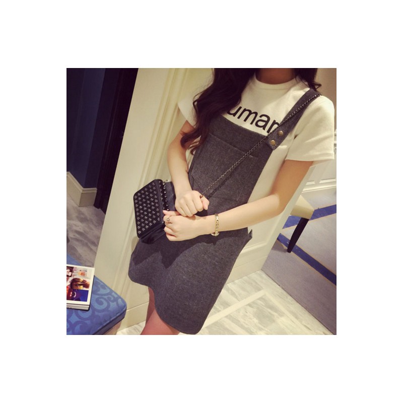 WD21063 Stylish Dress Grey