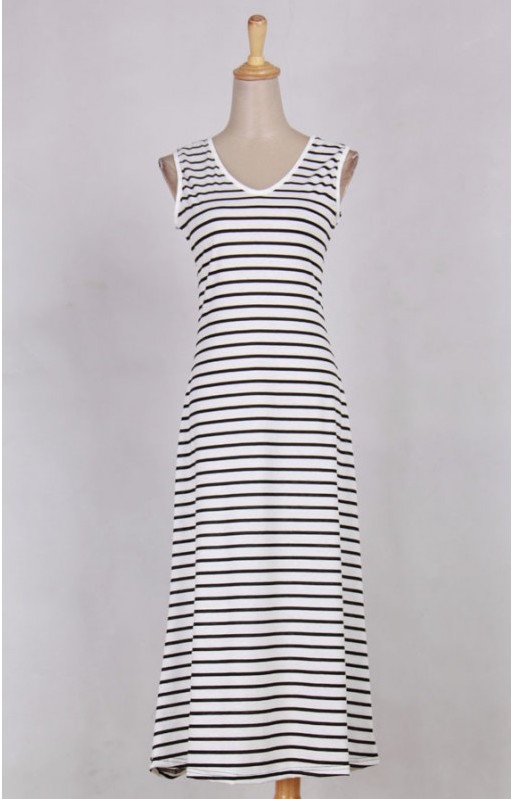 WD21083 Stripe Dress As Picture