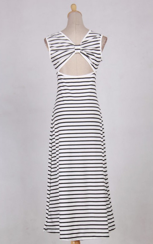 WD21083 Stripe Dress As Picture