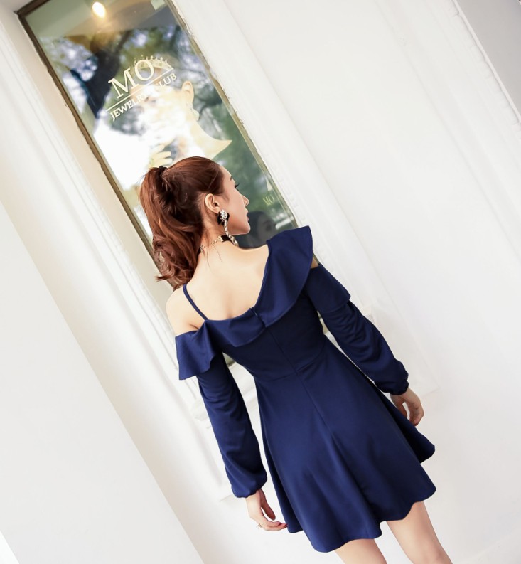 GW2182 Unique Dress Blue