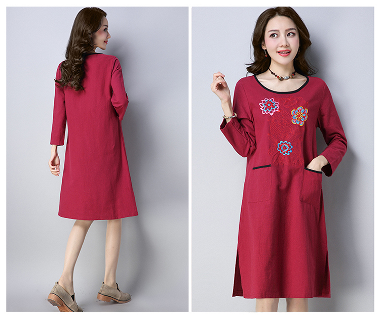 GW2209 Vintage Dress Maroon