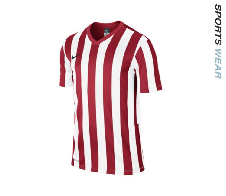 SP-569 NIKE STRIPED DIVISION SS JERSEY RED+WHITE