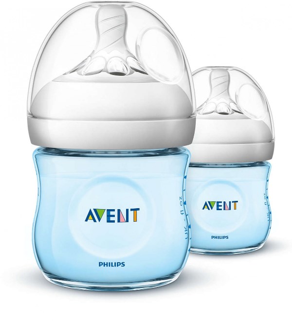 BO6003 Phillip Avent Natural Bottle (4oz / 125ml) Twin Pack Blue