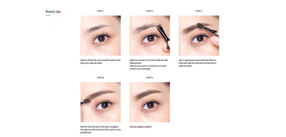 MV3009 Eyebrow Cushion-Cara (Refill) 01 Two-Tone Gray