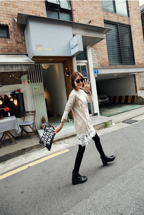 KF535 Long Sleeved Top Cream