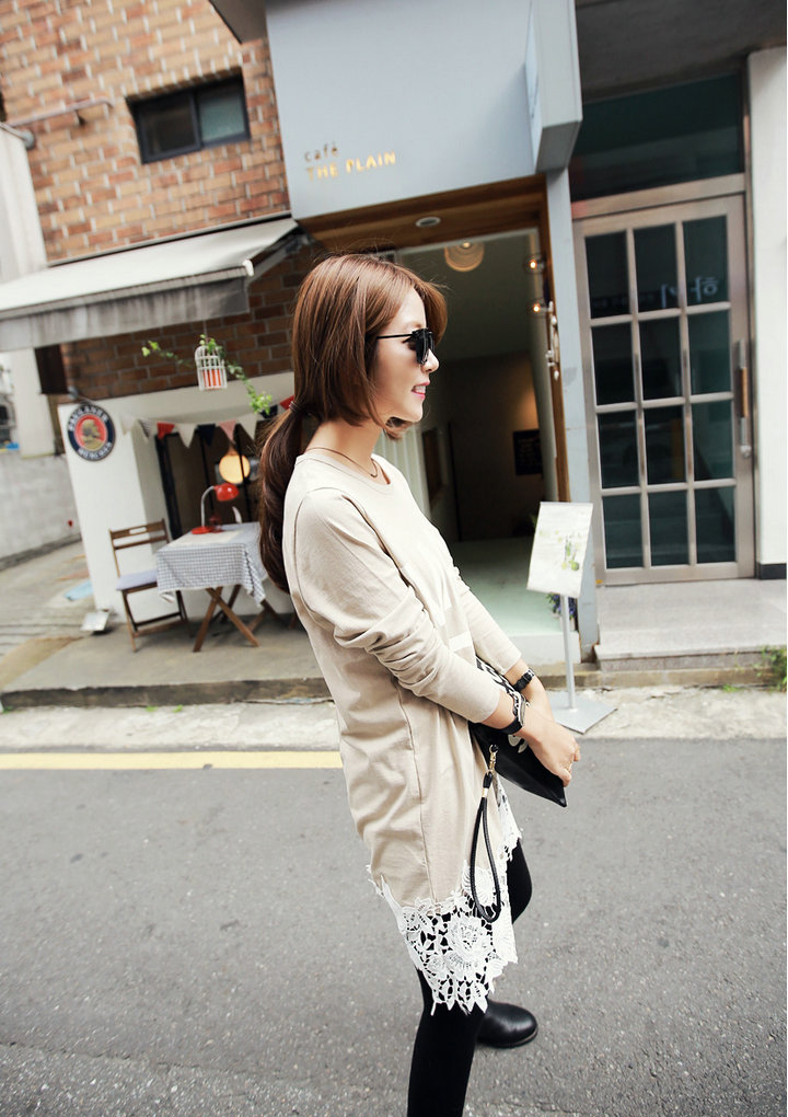 KF535 Long Sleeved Top Cream