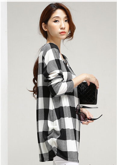 KF539 Fashionable Long Sleeved Top Black