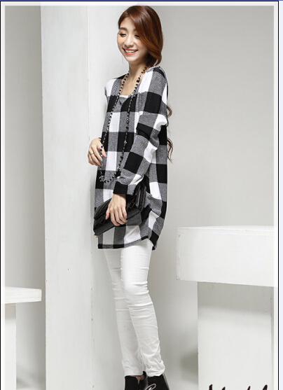 KF539 Fashionable Long Sleeved Top Black